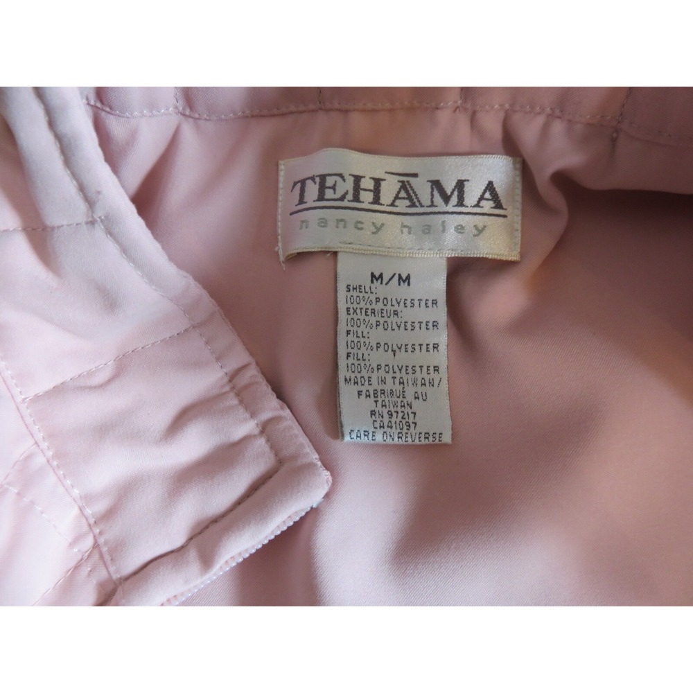 Tehama Vest Womens Medium Pink‎ Quilted Full Zip Nancy Haley - Picture 4 of 4